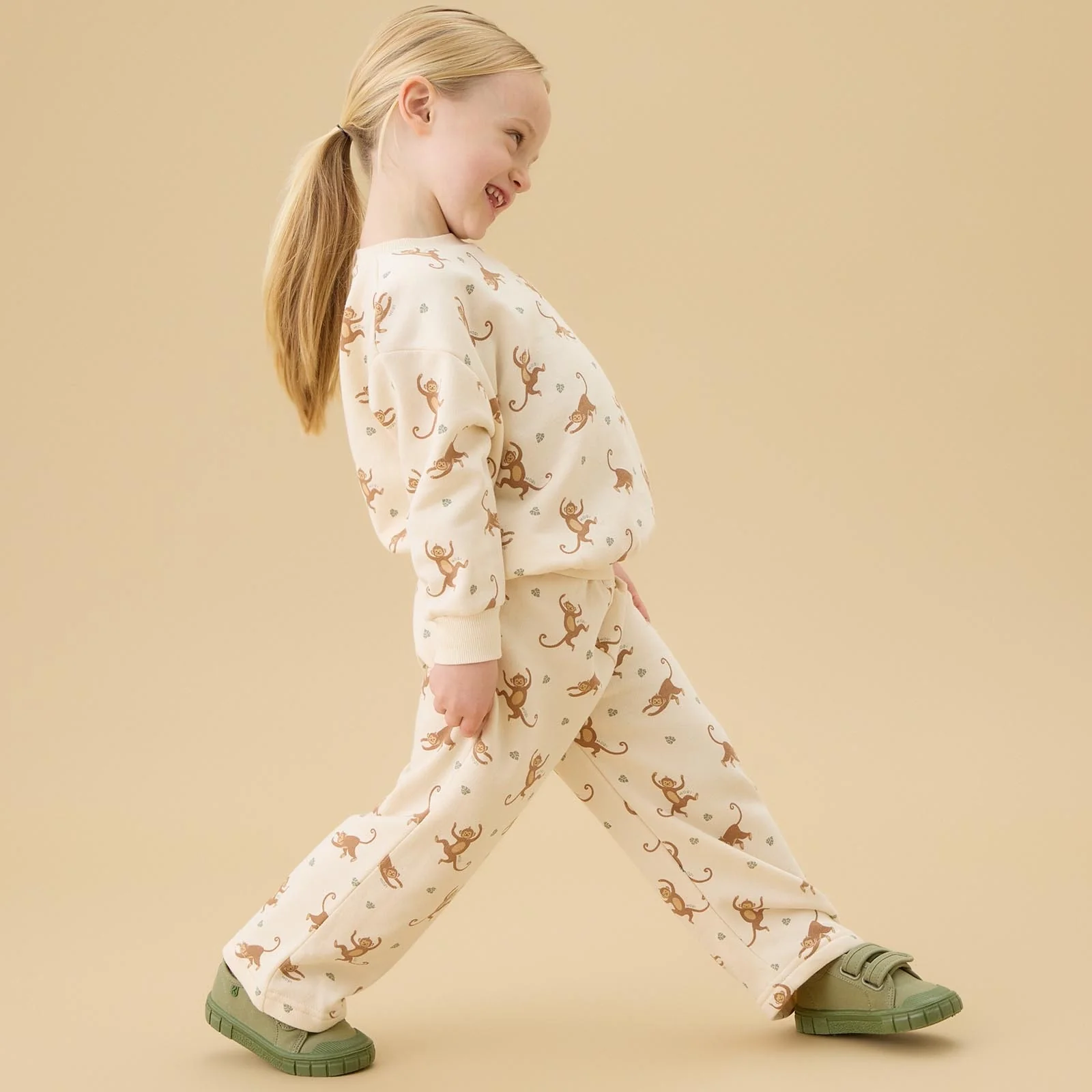 Happy Monkeys Oversized Sweatshirt & Joggers Outfit