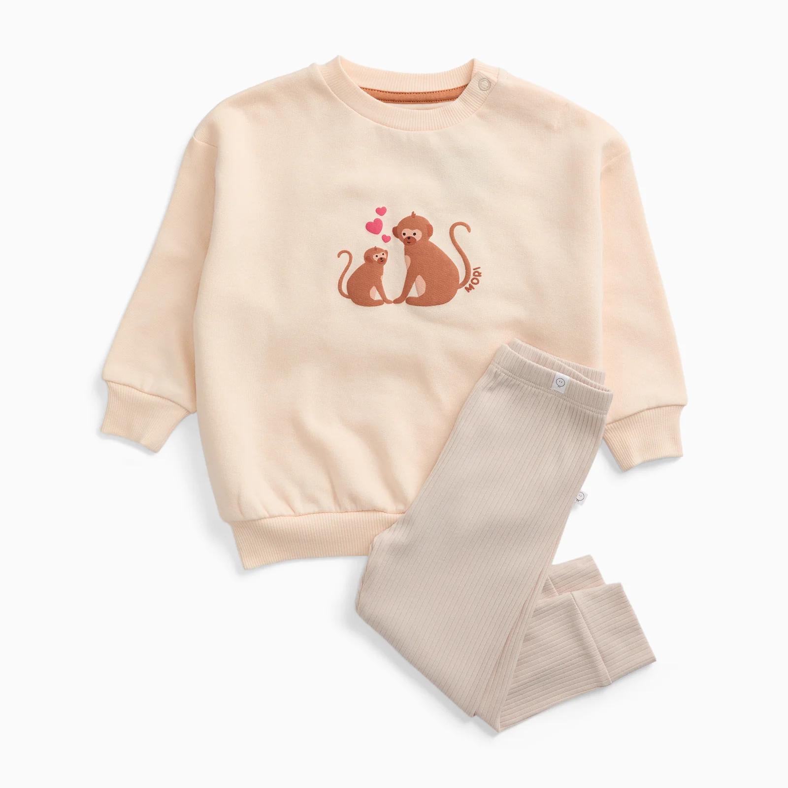 Monkey Love Oversized Sweatshirt & Ribbed Leggings Outfit